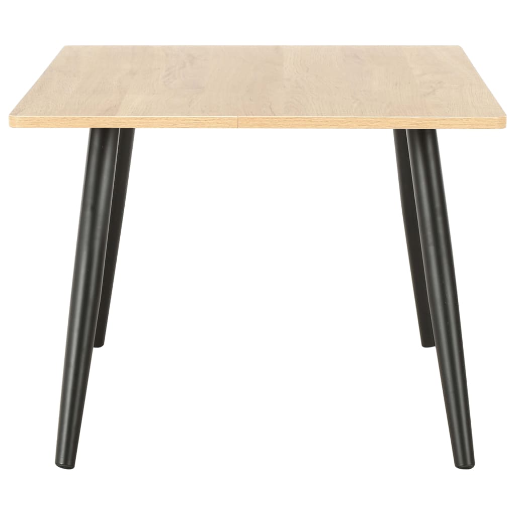 vidaXL Konferenční stolek černý a dubový odstín 120 x 60 x 46 cm