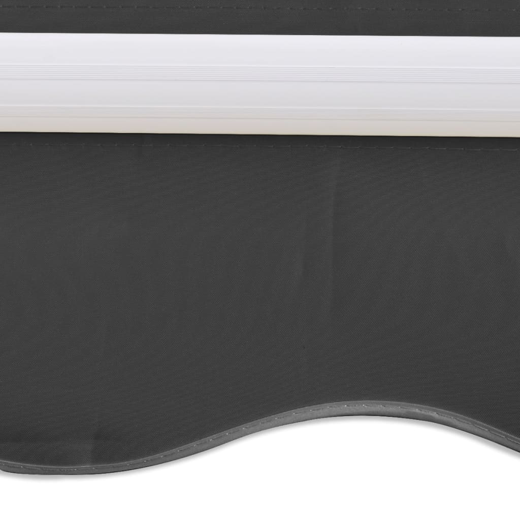 vidaXL Skládací markýza na ruční ovládání 300 cm antracitová