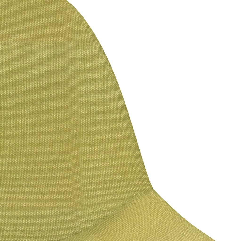 vidaXL Otočné jídelní židle 4 ks zelená textil