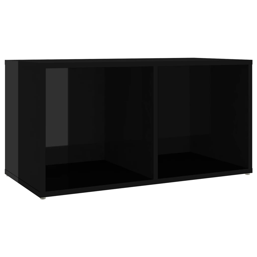 vidaXL TV stolky 2 ks černé vysoký lesk 72 x 35 x 36,5 cm dřevotříska