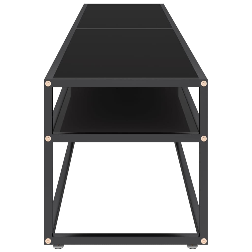 vidaXL TV stolek černý 180 x 40 x 40,5 cm tvrzené sklo