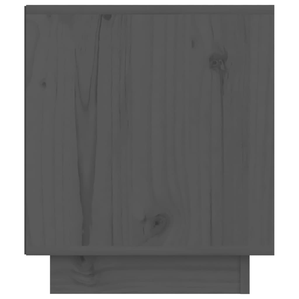 vidaXL Noční stolky 2 ks šedé 40 x 34 x 40 cm masivní borové dřevo