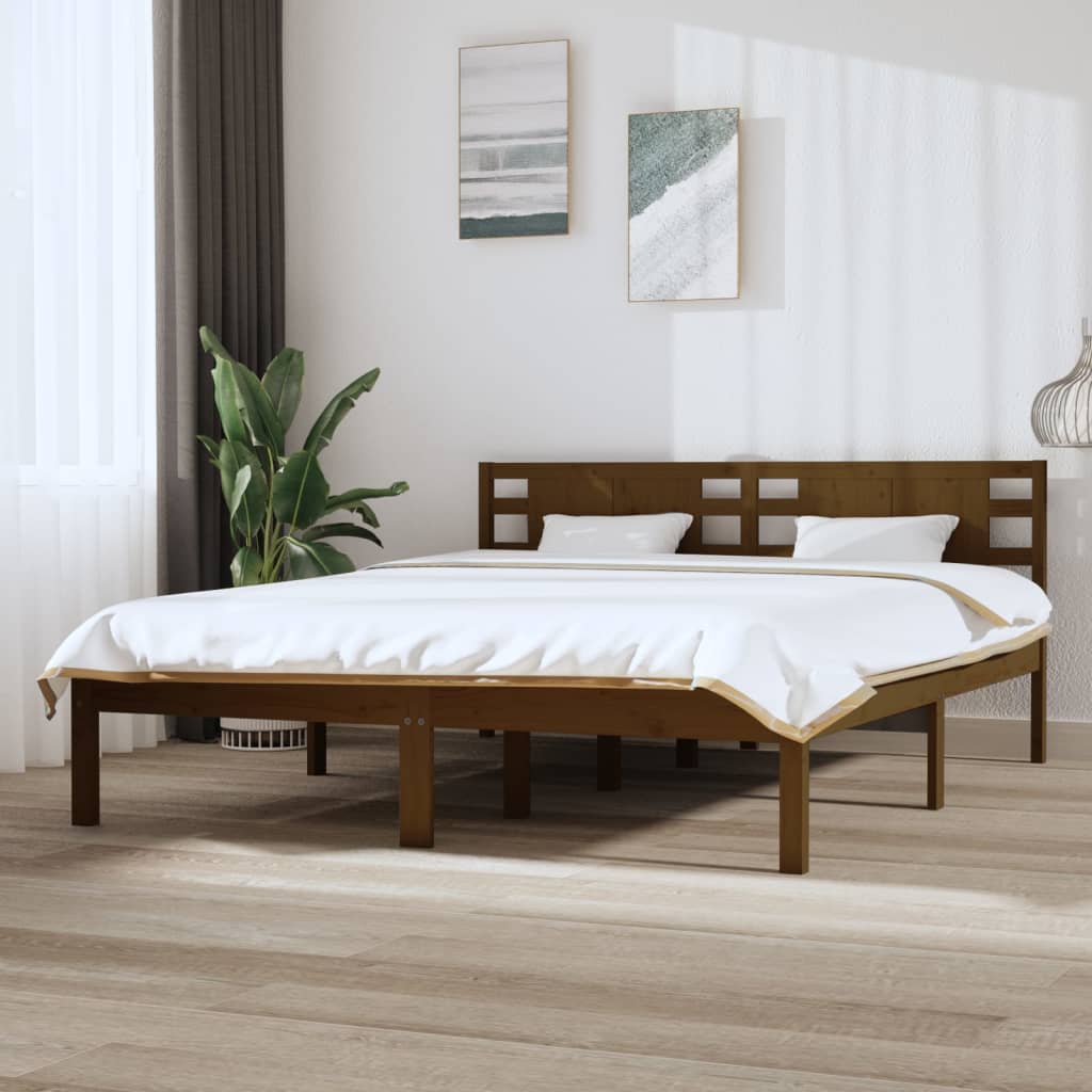 vidaXL Rám postele medově hnědý masivní borovice 160 x 200 cm