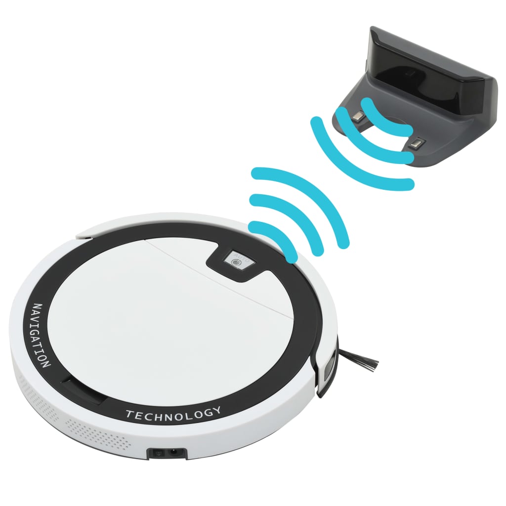 vidaXL Automatický robotický vysavač 5 režimů aplikace Wi-Fi navigace