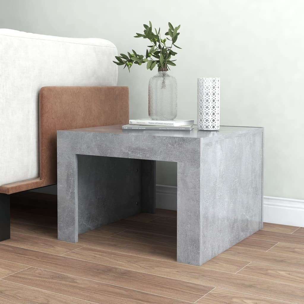 vidaXL Konferenční stolek betonově šedý 50 x 50 x 35 cm dřevotříska