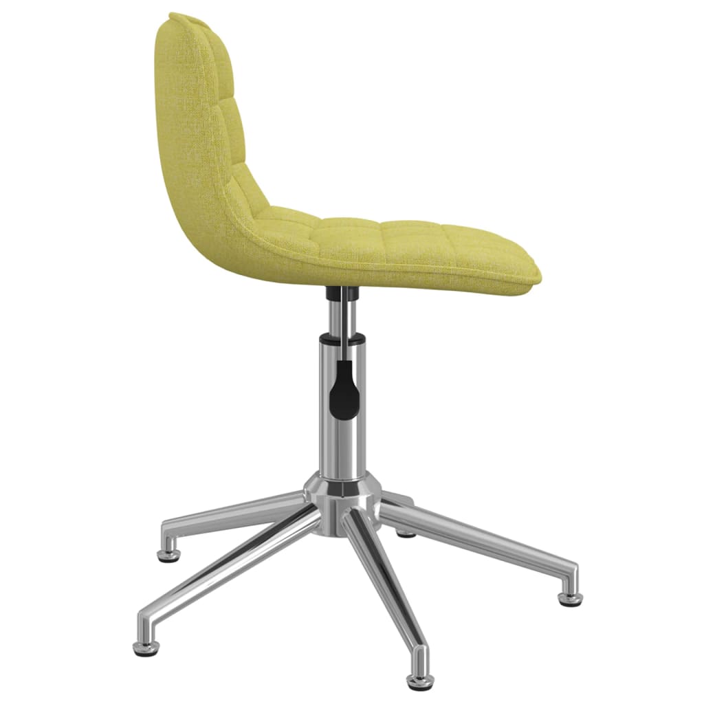 vidaXL Otočná kancelářská židle zelená textil
