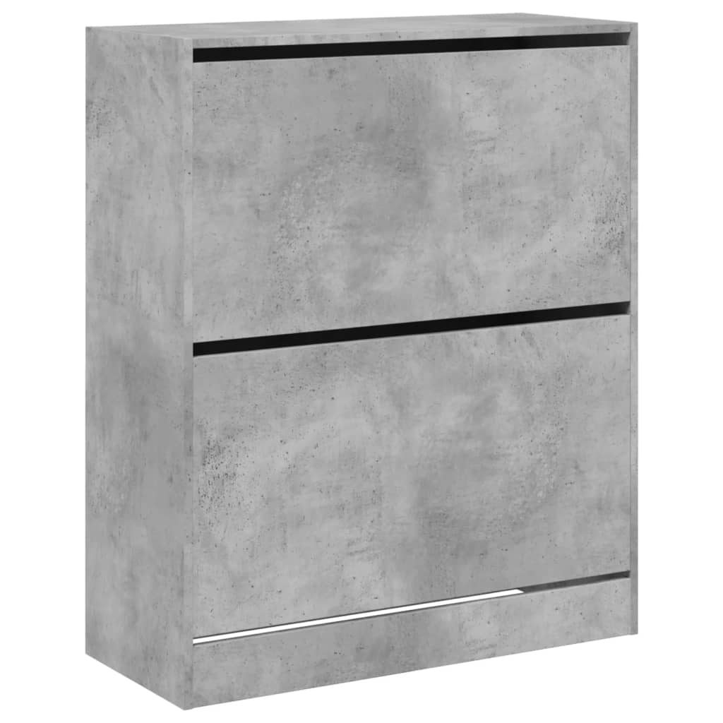 vidaXL Botník betonově šedý 80 x 34 x 96,5 cm kompozitní dřevo