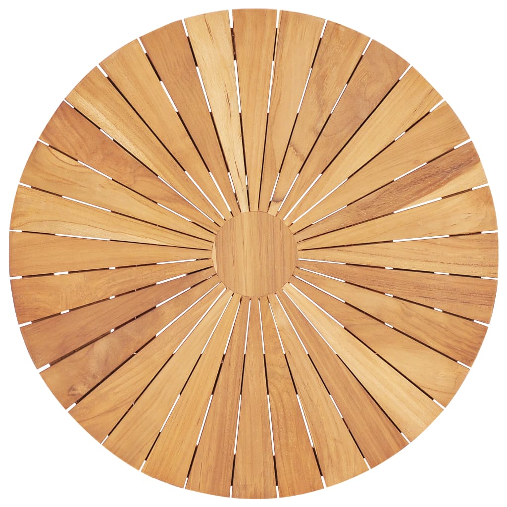 vidaXL Skládací zahradní stolek Ø 60 cm masivní teakové dřevo