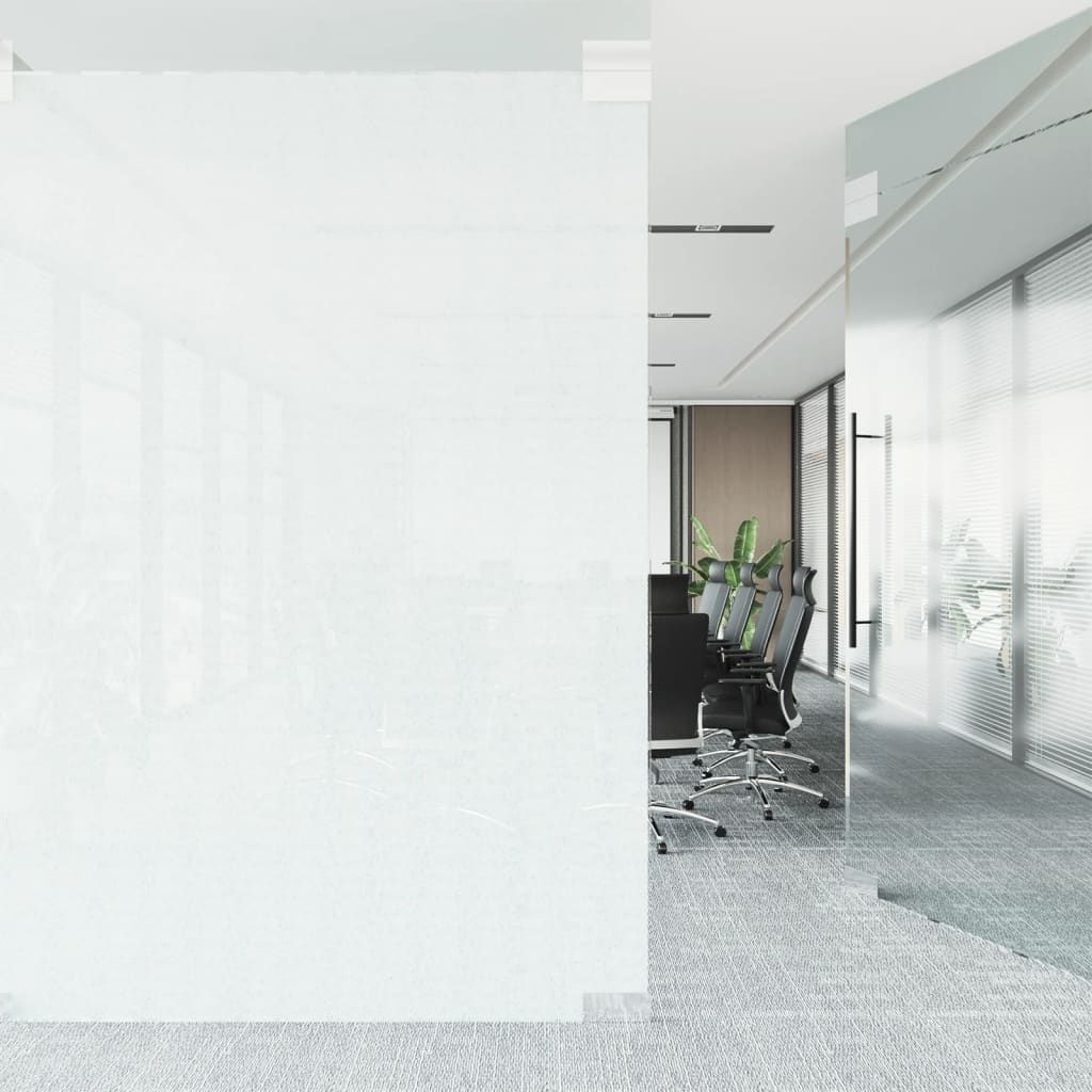 vidaXL Okenní fólie statická matná průhledná bílá 45 x 1 000 cm PVC