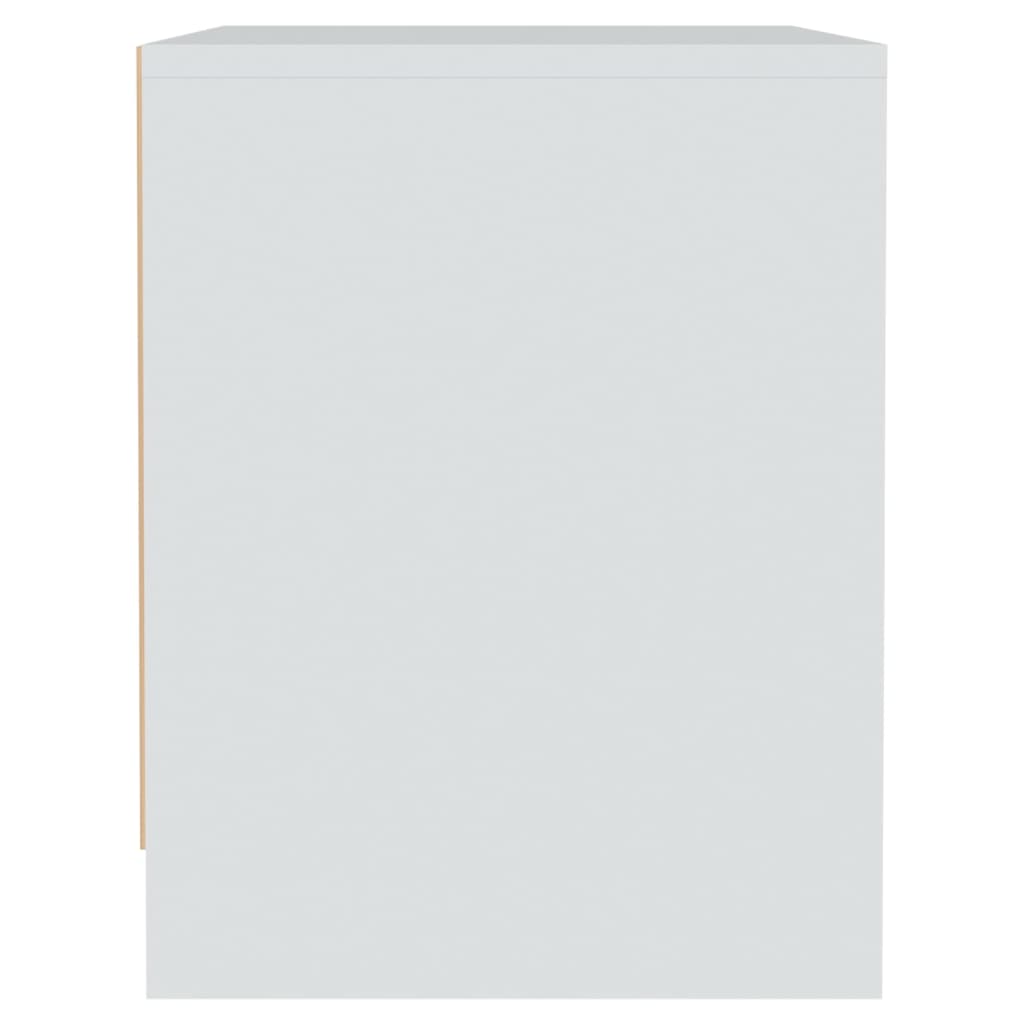 vidaXL Noční stolky 2 ks bílé 40 x 34 x 44,5 cm dřevotříska