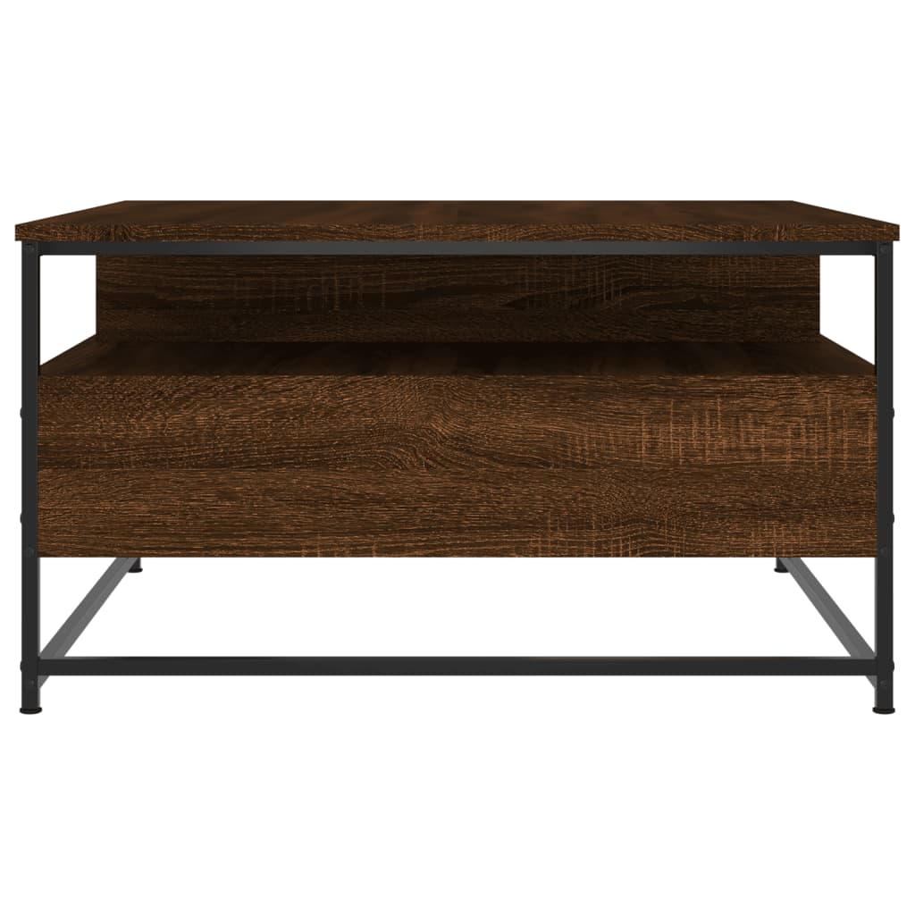vidaXL Konferenční stolek hnědý dub 80 x 80 x 45 cm kompozitní dřevo
