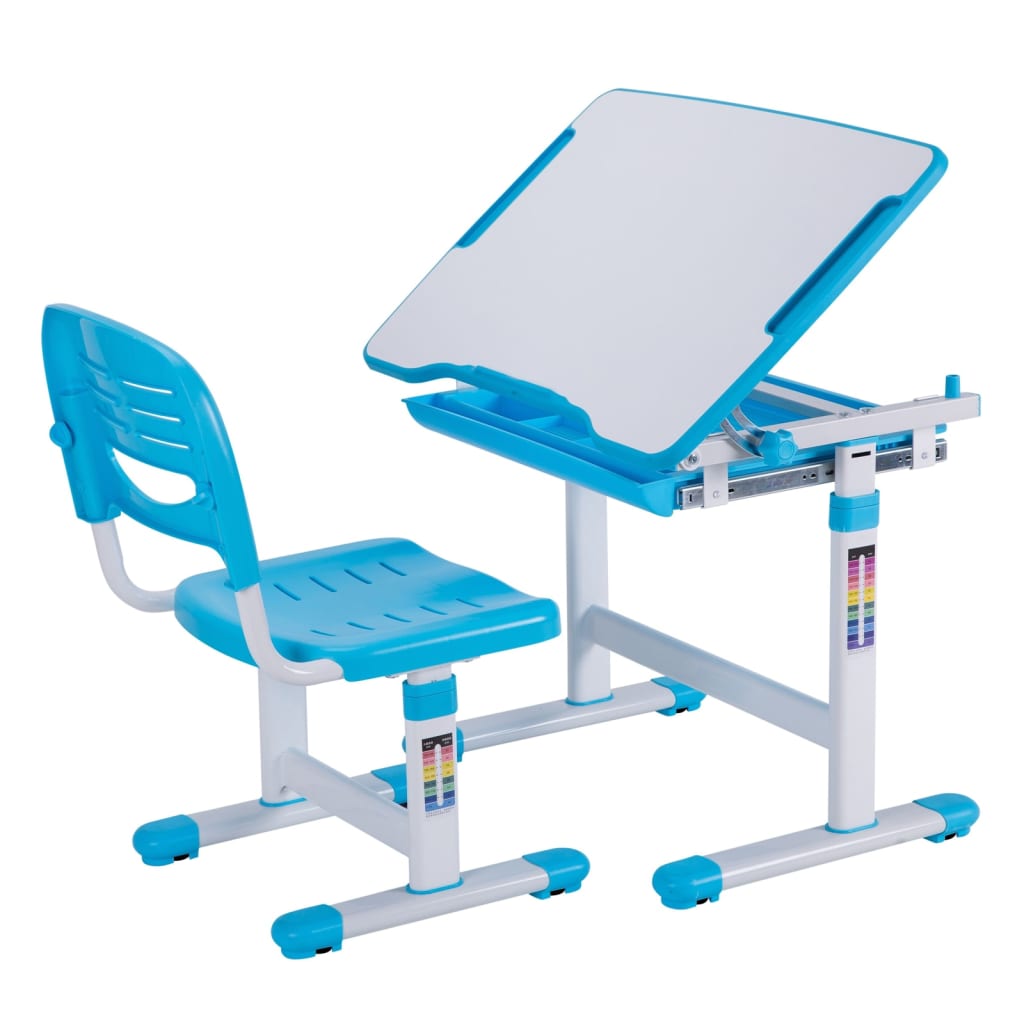 Vipack Nastavitelný dětský stůl Comfortline 201 s židlí modrý a bílý