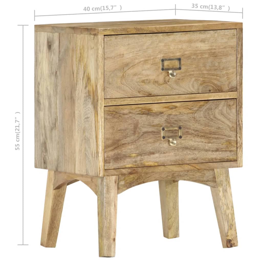 vidaXL Noční stolek 40 x 35 x 55 cm masivní mangovníkové dřevo
