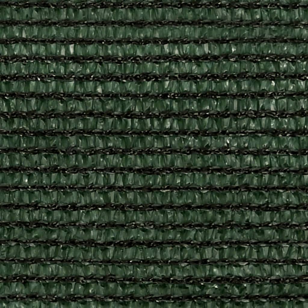 vidaXL Stínící plachta 160 g/m² tmavě zelená 5 x 6 x 6 m HDPE