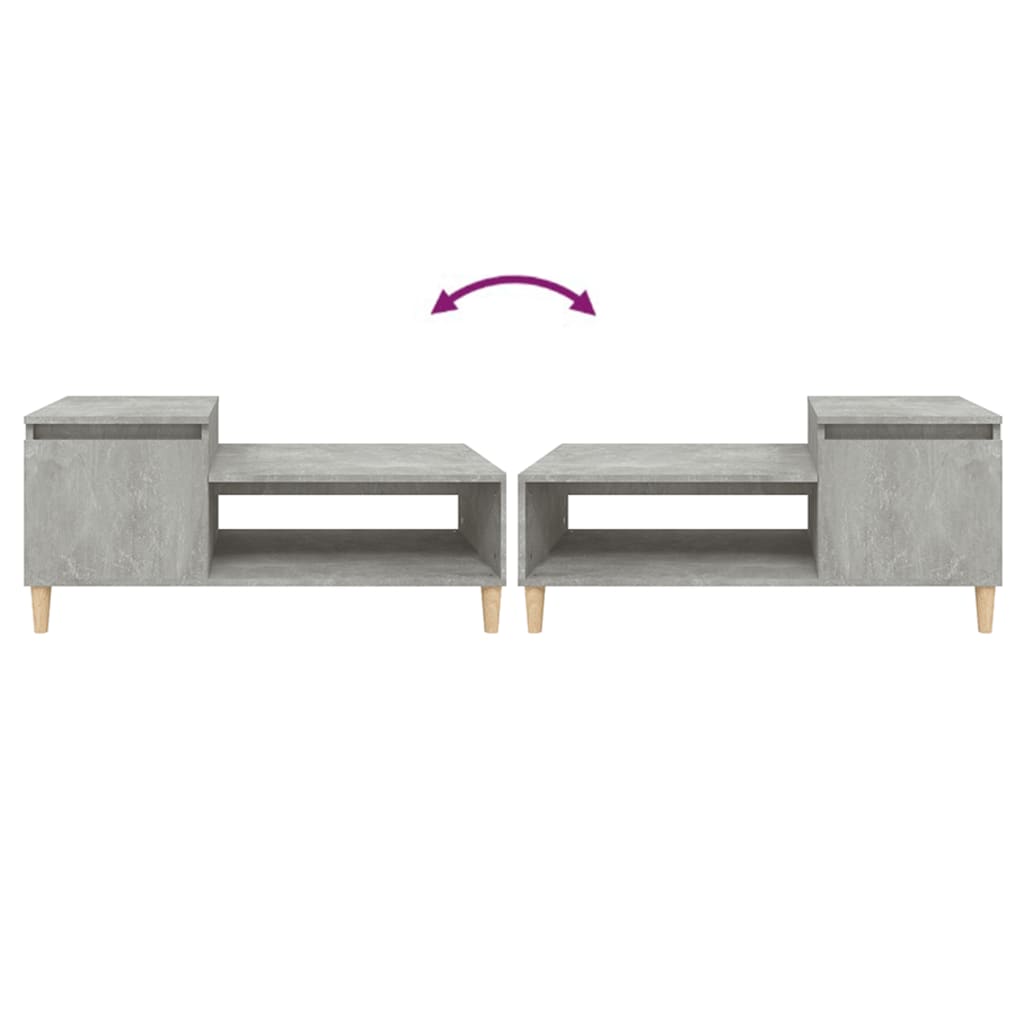 vidaXL Konferenční stolek betonově šedý 100x50x45 cm kompozitní dřevo