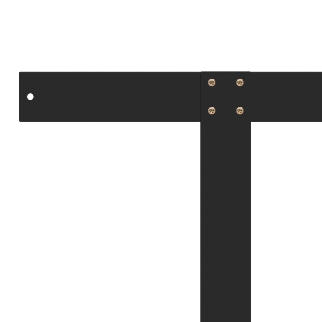 vidaXL Opěradlo pro paletovou pohovku černé 70 cm železo