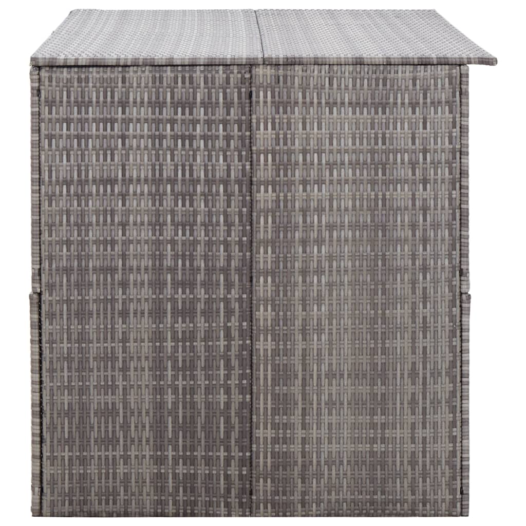 vidaXL Zahradní úložný box šedý 150 x 100 x 100 cm polyratan