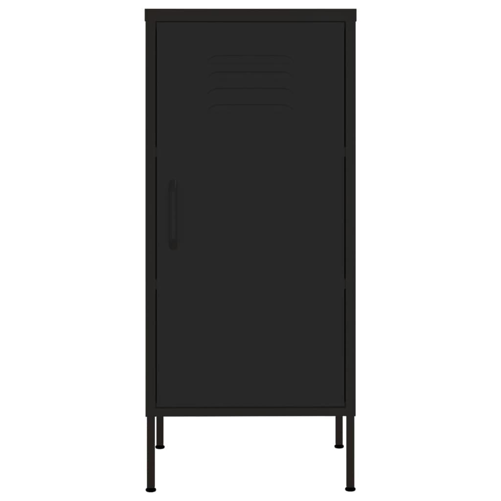 vidaXL Úložná skříň černá 42,5 x 35 x 101,5 cm ocel