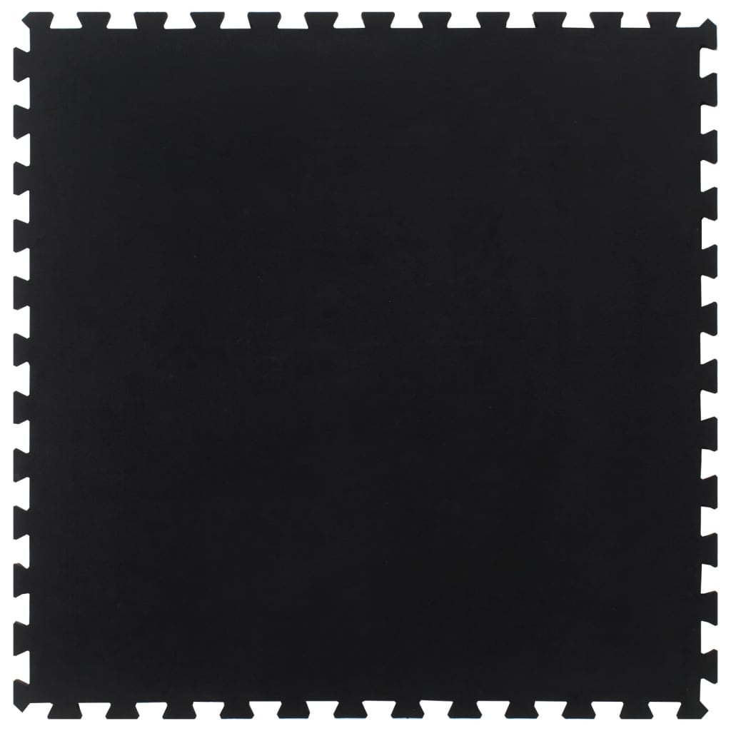 vidaXL Gumová podlahová dlaždice černá 12 mm 100 x 100 cm