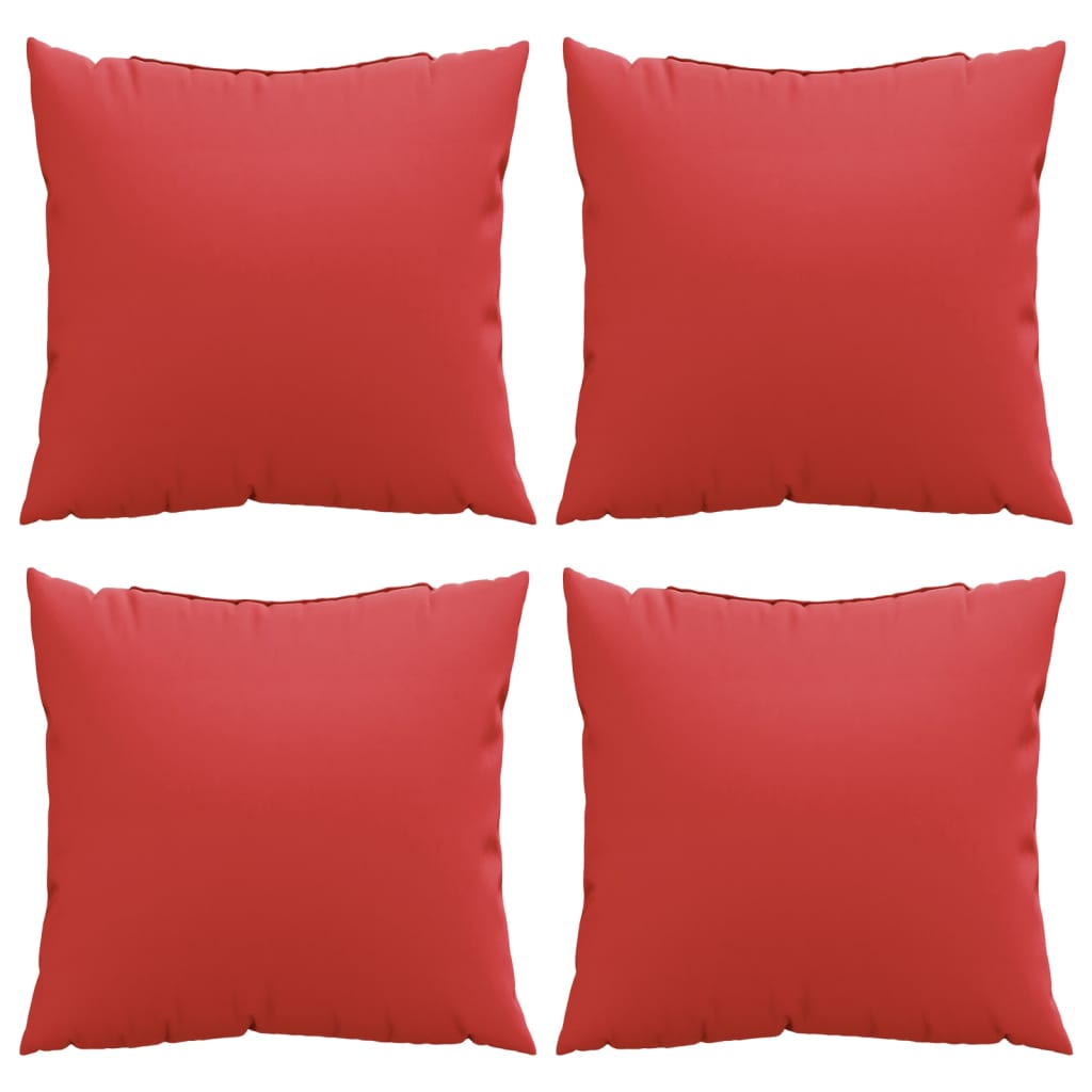 vidaXL Dekorační polštáře 4 ks červené 50 x 50 cm textil