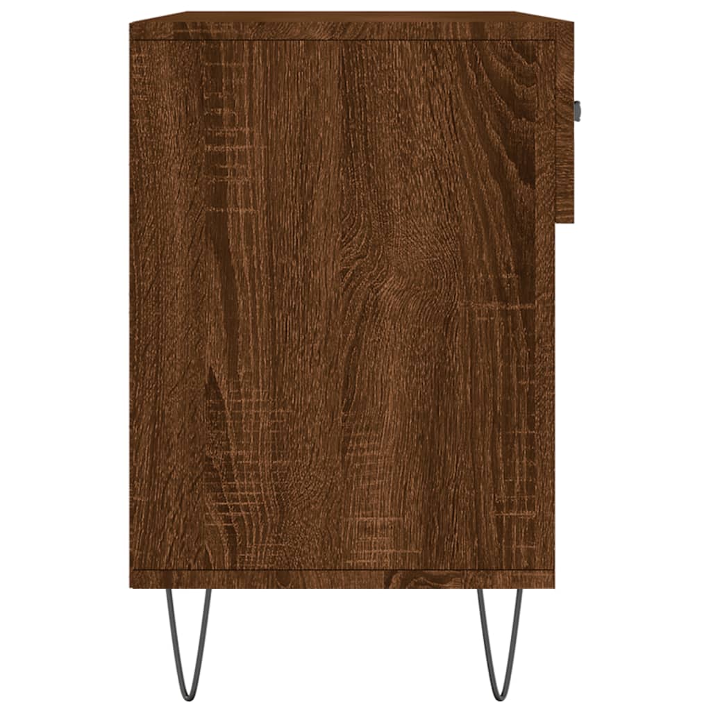 vidaXL Botník hnědý dub 102 x 35 x 55 cm kompozitní dřevo