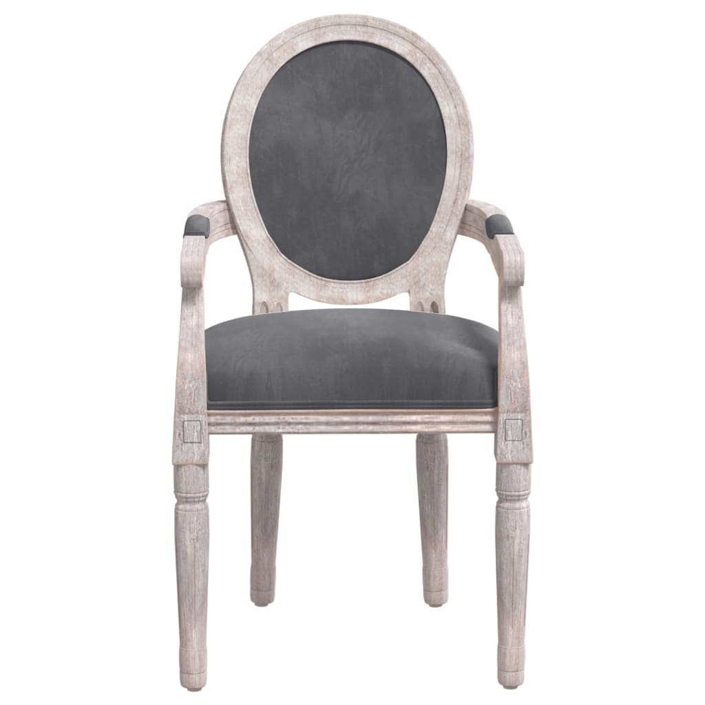 vidaXL Jídelní židle tmavě šedá 54 x 56 x 96,5 cm samet