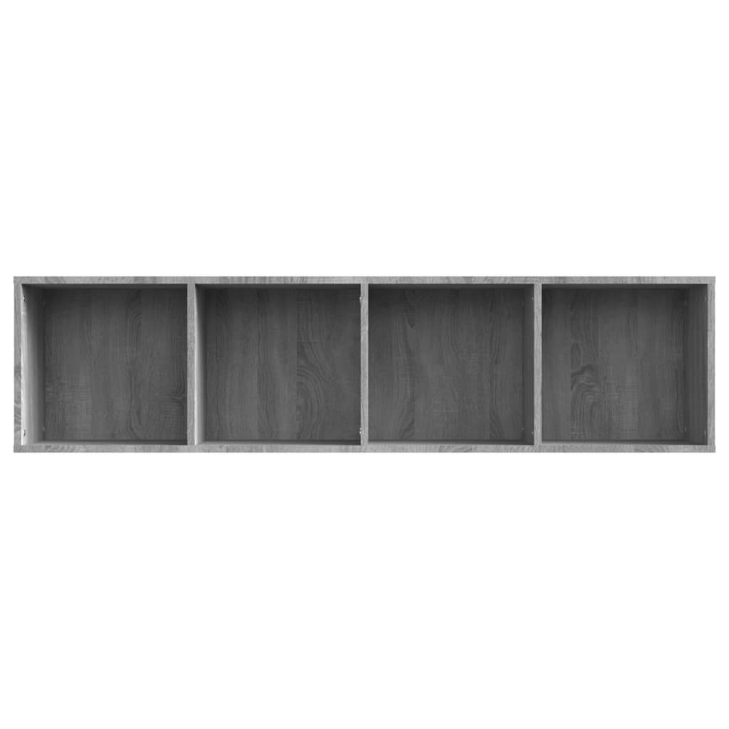 vidaXL Knihovna / TV skříňka šedá sonoma 143x30x36 cm kompozitní dřevo