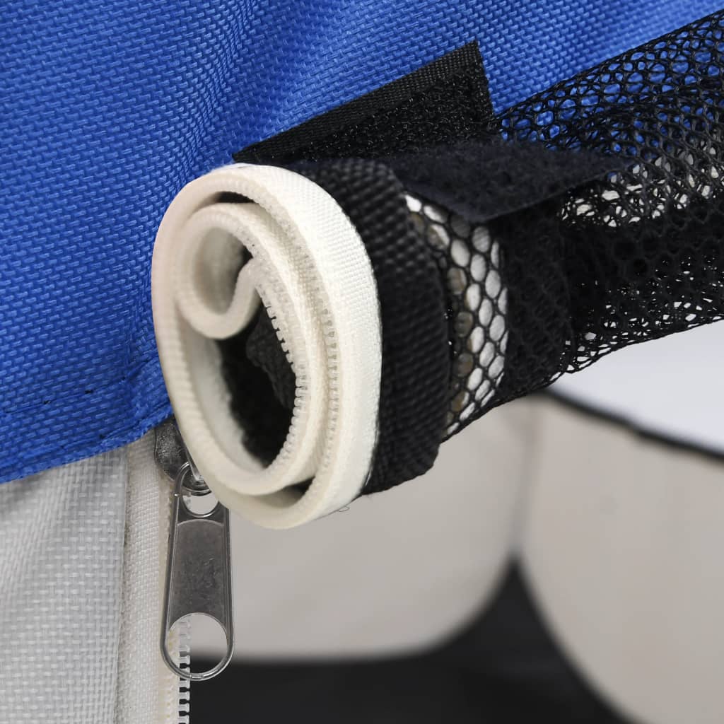vidaXL Skládací ohrádka pro psy s taškou modrá 90 x 90 x 58 cm
