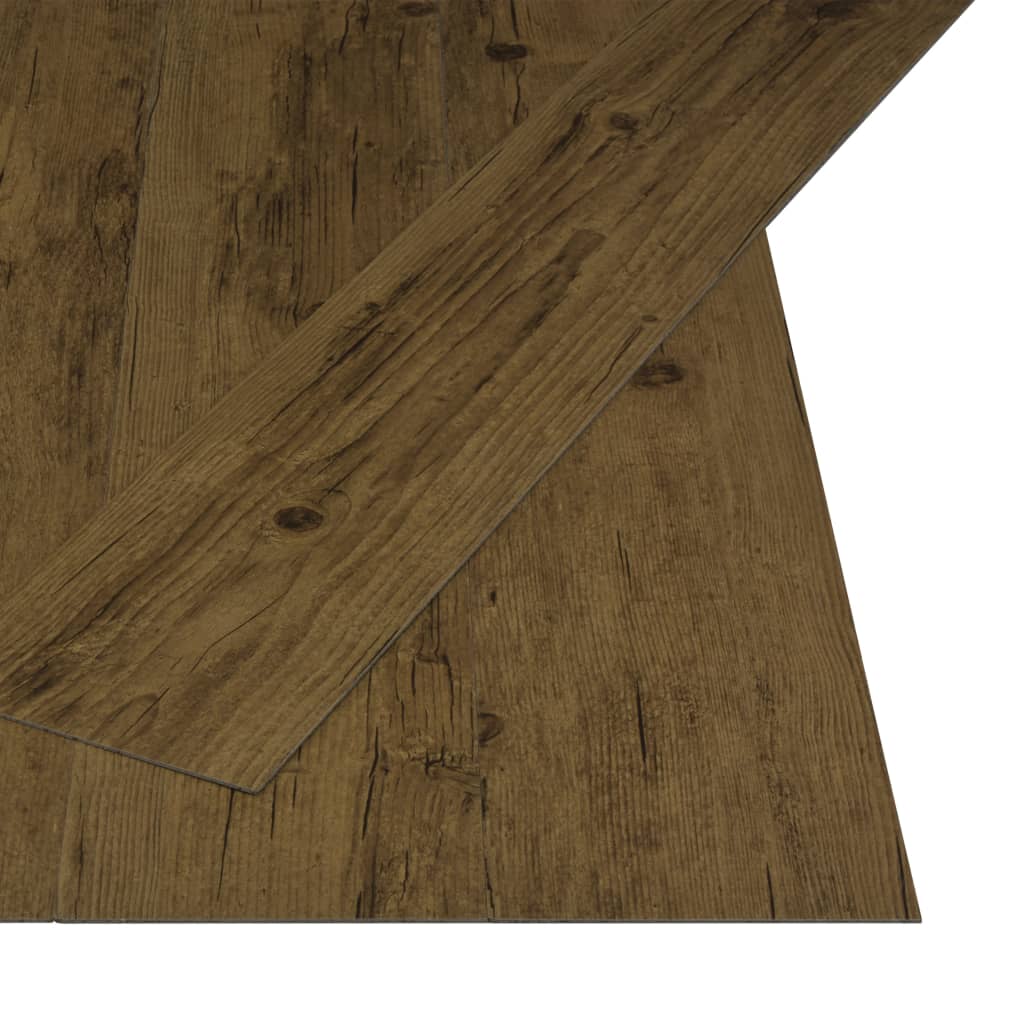 vidaXL Samolepící podlahová prkna 4,46 m² 3 mm PVC přírodní hnědá