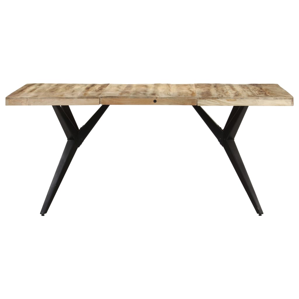 vidaXL Jídelní stůl 160 x 80 x 76 cm hrubé mangovníkové dřevo