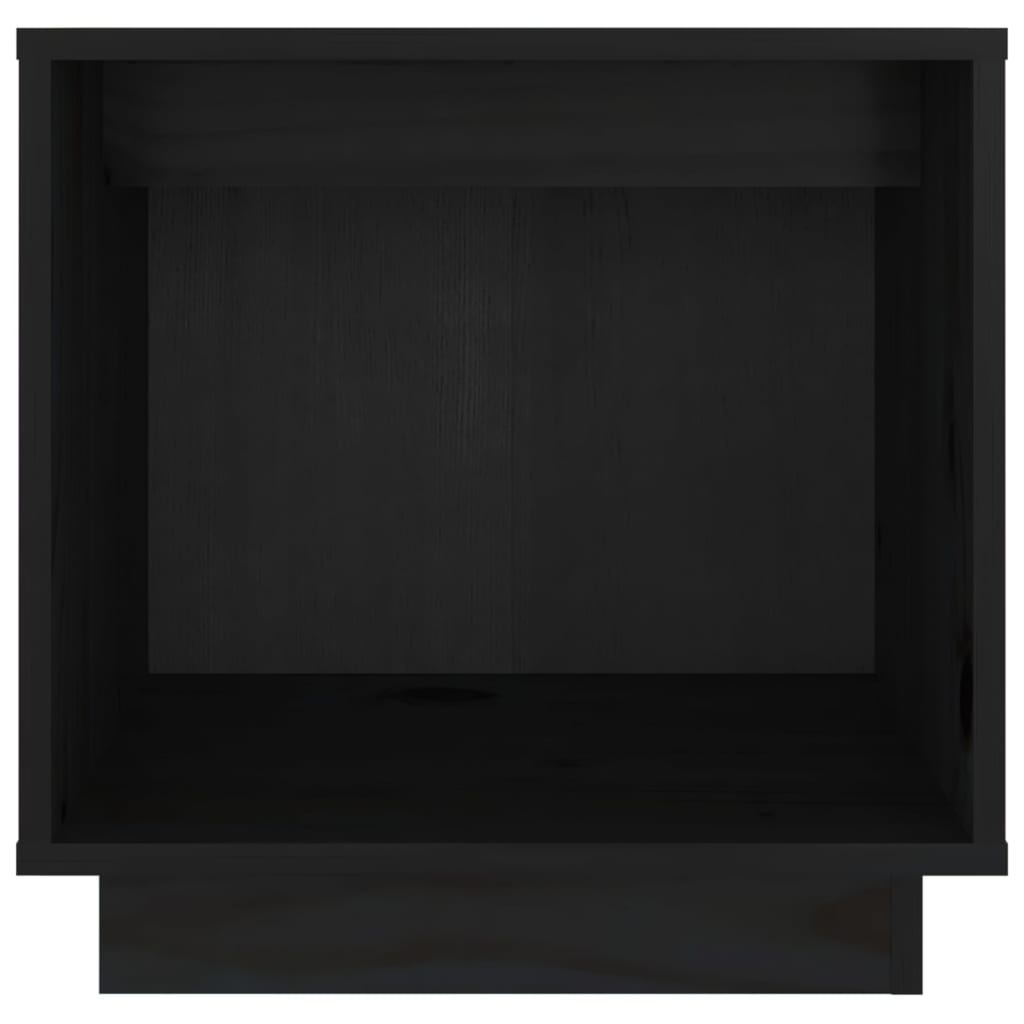 vidaXL Noční stolek černý 40 x 30 x 40 cm masivní borové dřevo