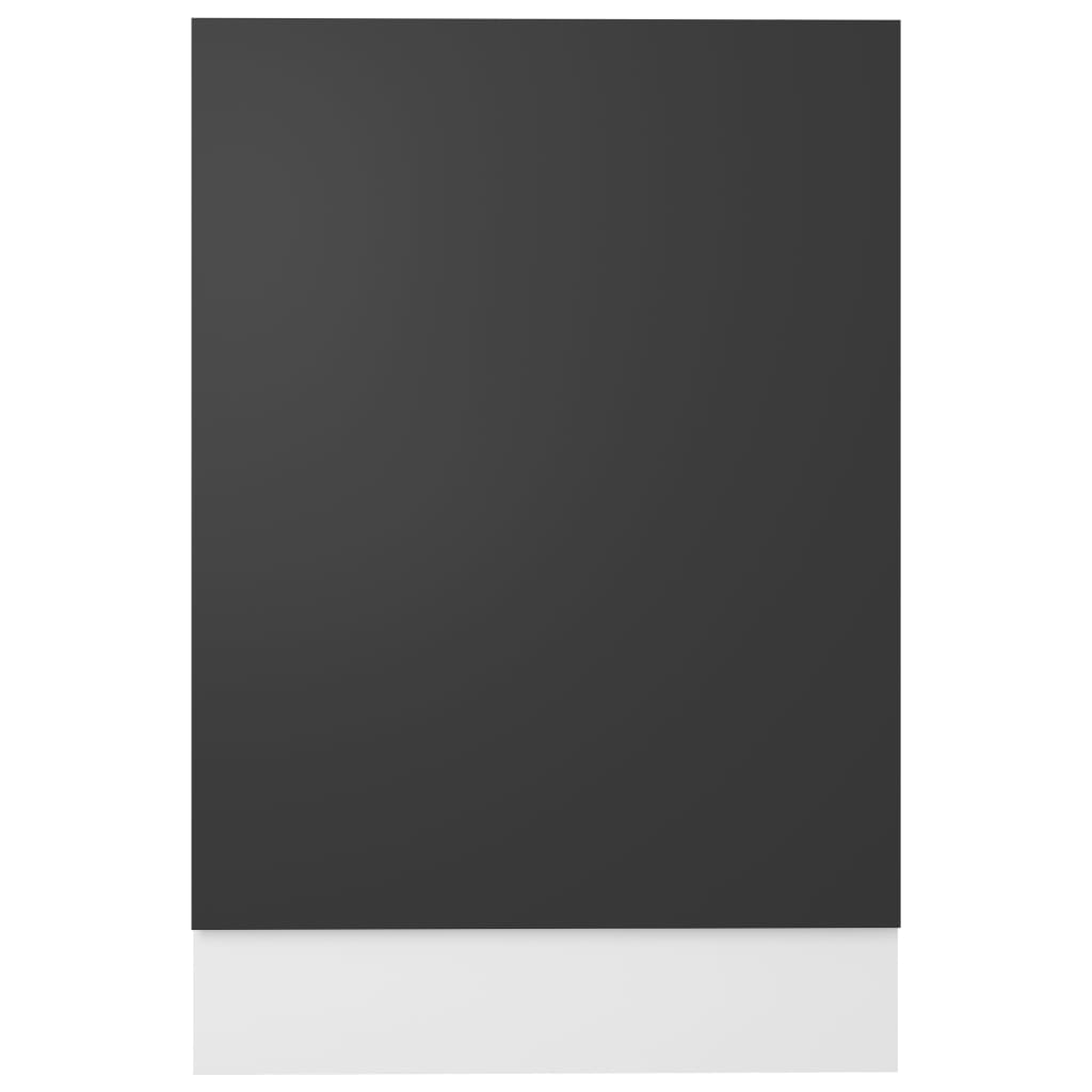vidaXL Panel na myčku šedý 45 x 3 x 67 cm dřevotříska