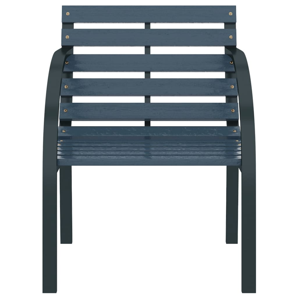 vidaXL Zahradní židle 2 ks šedé dřevo