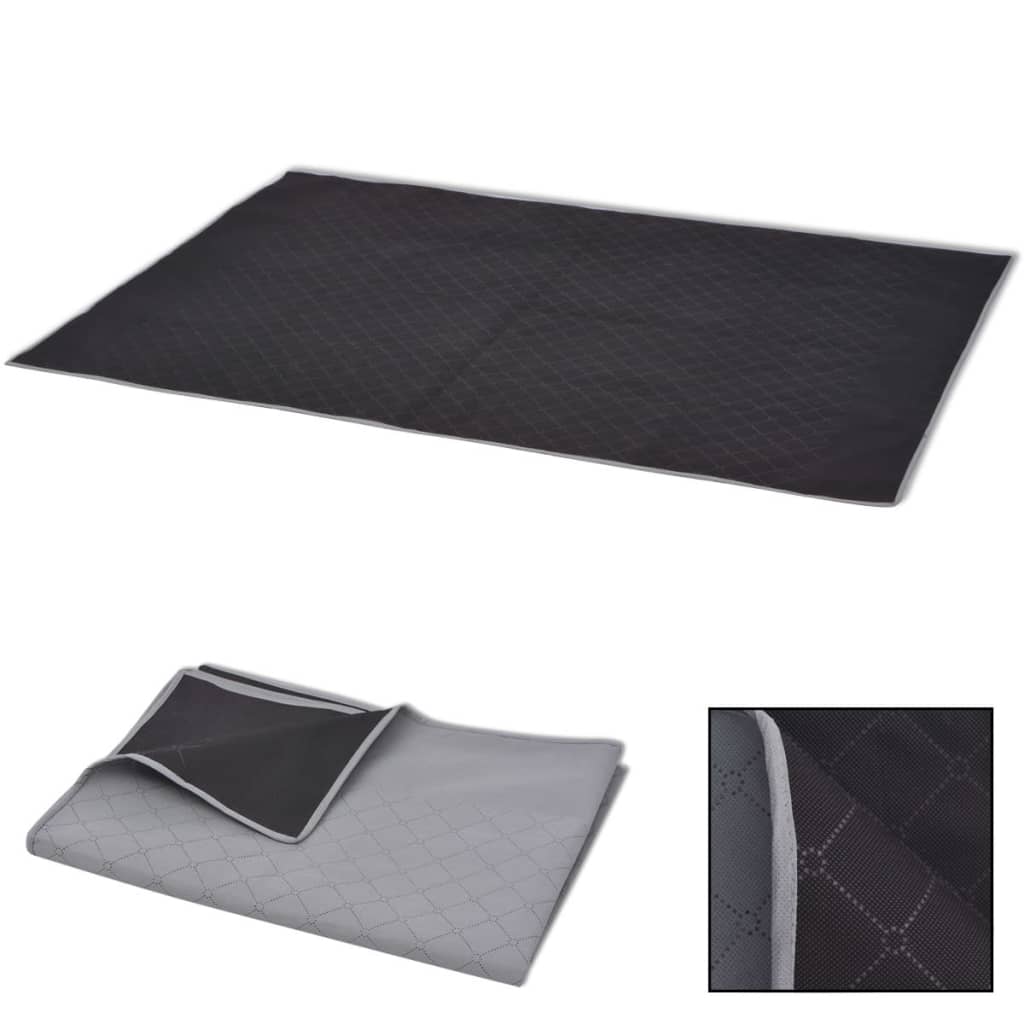 vidaXL Pikniková deka šedo-černá 100x150 cm