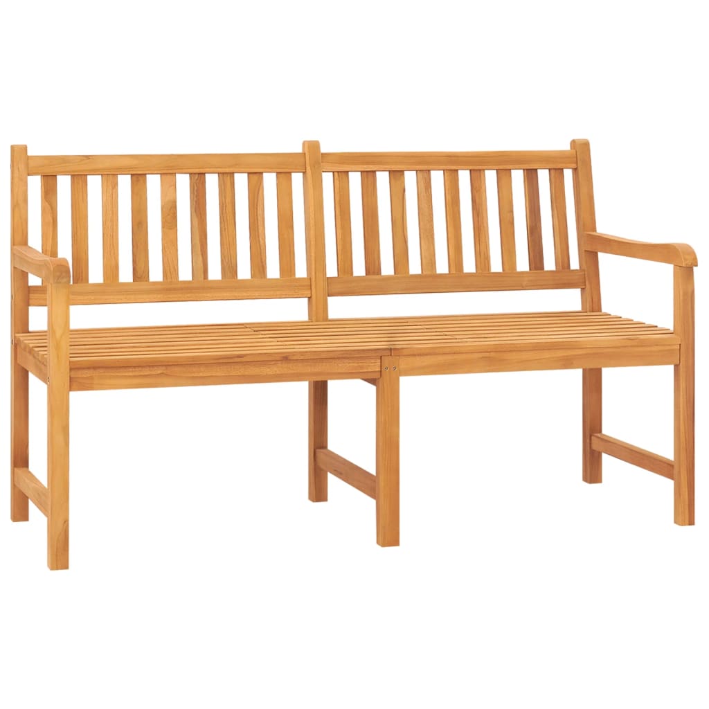 vidaXL 3místná zahradní lavice se stolkem 150 cm masivní teakové dřevo