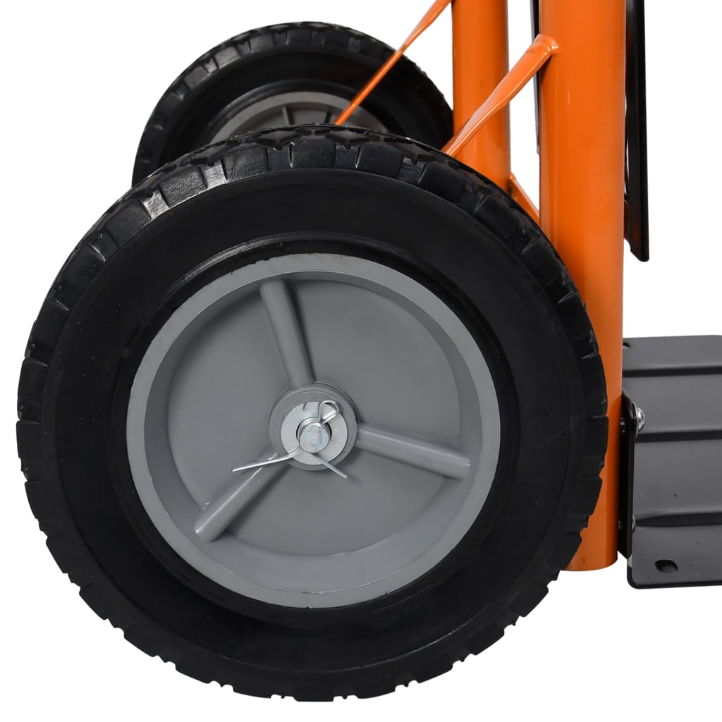 vidaXL 2 v 1 skládací ruční vozík s plošinou pro sběrný pytel