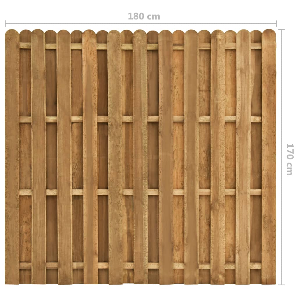 vidaXL Protipohledový plotový dílec borovice 180 x 170 cm