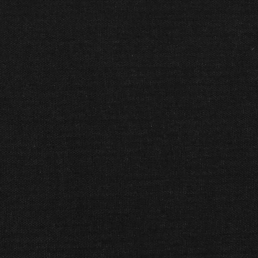 vidaXL Čelo postele typu ušák černé 183x16x118/128 cm textil