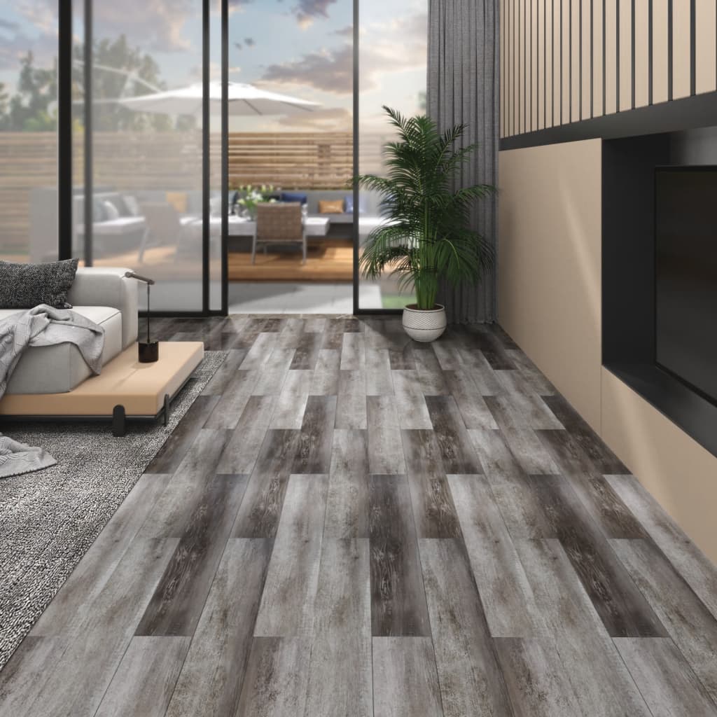 vidaXL Nesamolepicí PVC podlahová prkna 4,46 m² 3 mm pruhované dřevo