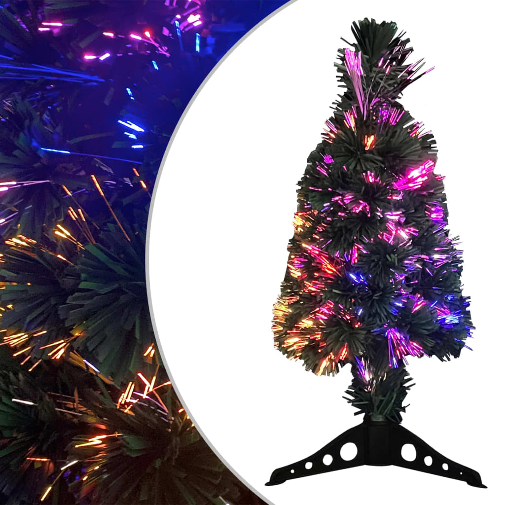 vidaXL Umělý úzký vánoční stromeček se stojanem 64 cm optické vlákno