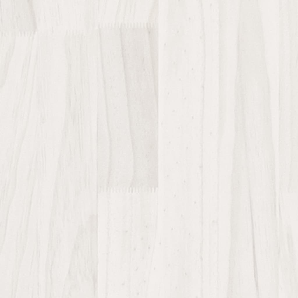vidaXL Zahradní truhlík bílý 200 x 31 x 31 cm masivní borovice