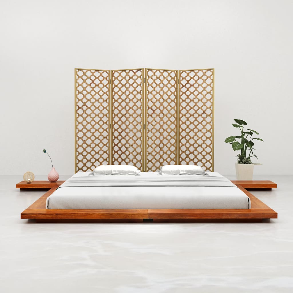 vidaXL Rám japonské futonové postele masivní akáciové dřevo 200x200 cm