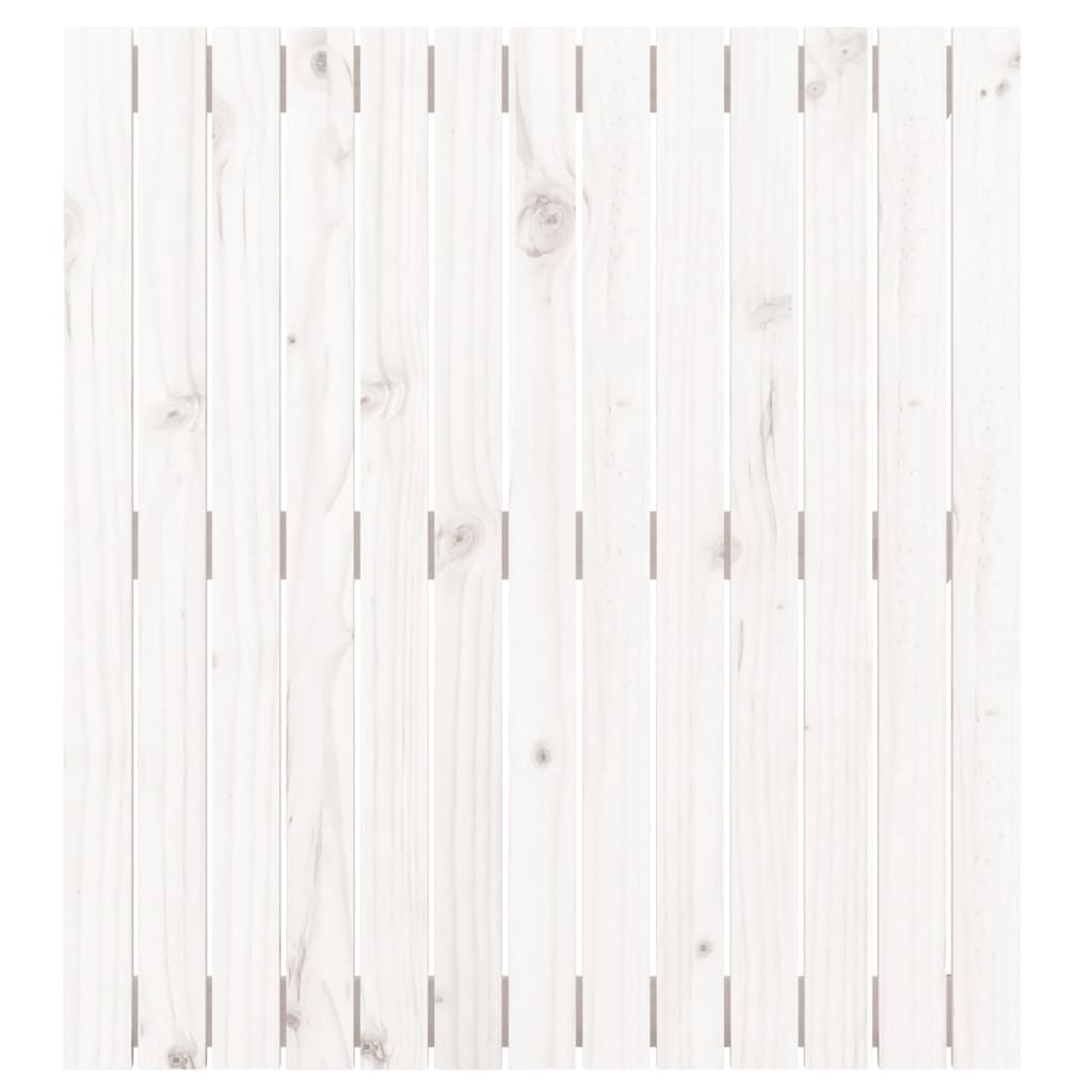 vidaXL Nástěnné čelo postele bílé 82,5x3x90 cm masivní borové dřevo