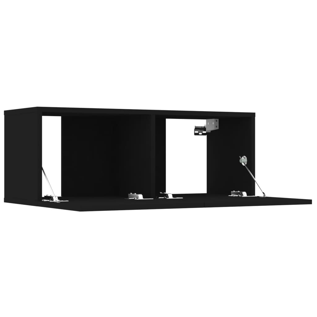 vidaXL TV skříňky 4 ks černé 80 x 30 x 30 cm kompozitní dřevo
