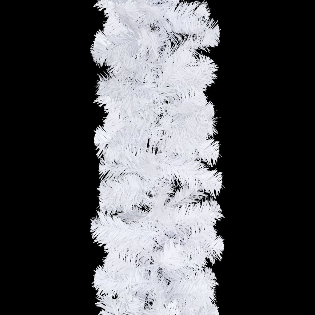 vidaXL Vánoční girlandy 4 ks bílé 270 cm PVC