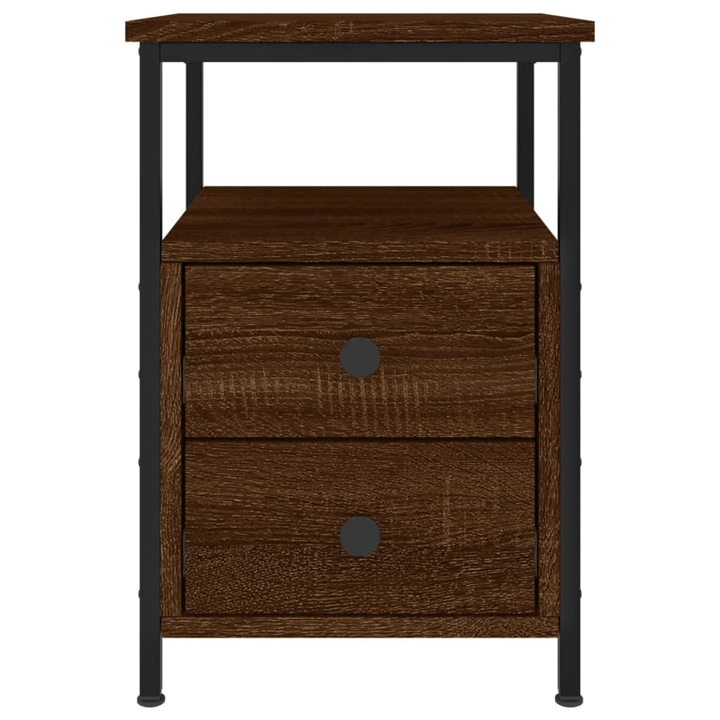 vidaXL Noční stolek hnědý dub 34 x 35,5 x 50 cm kompozitní dřevo