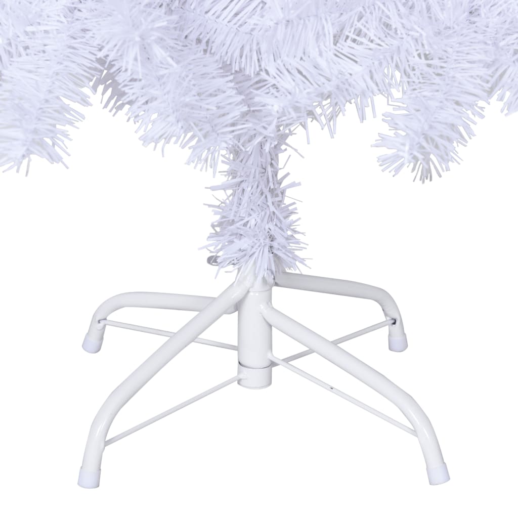 vidaXL Umělý vánoční stromek s hustými větvemi bílý 150 cm PVC