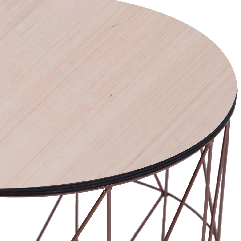 vidaXL Konferenční stolek měděný Ø 47 cm