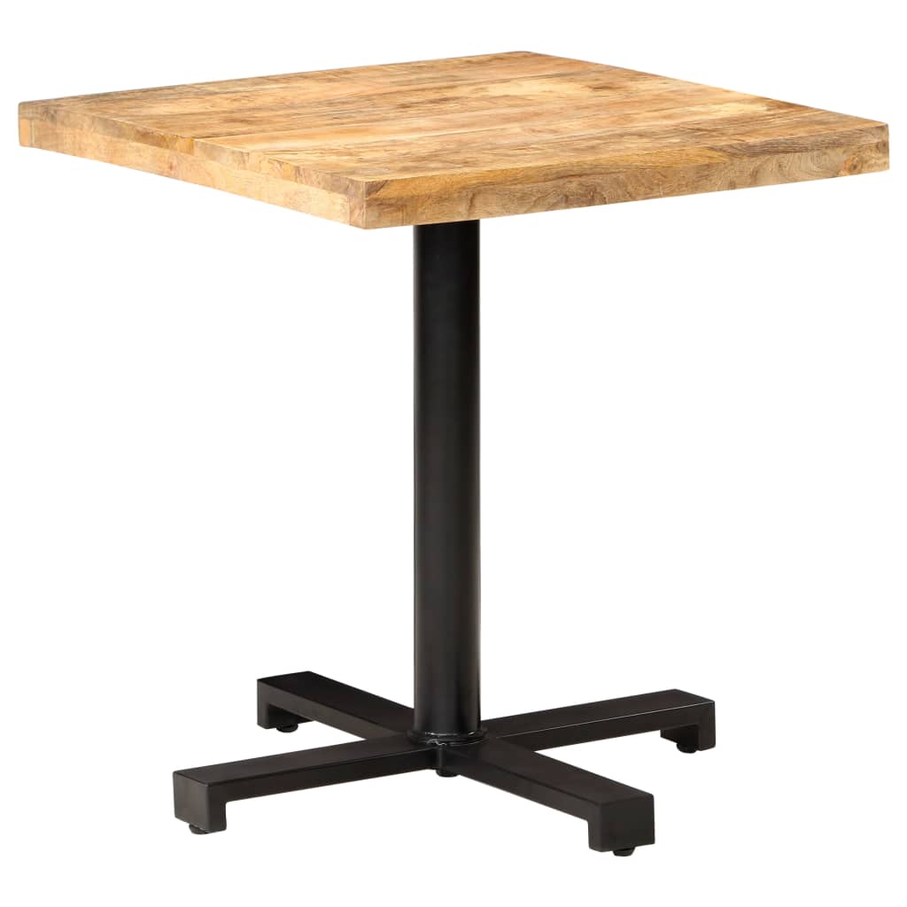 vidaXL Bistro stůl čtvercový 70 x 70 x 75 cm hrubé mangovníkové dřevo