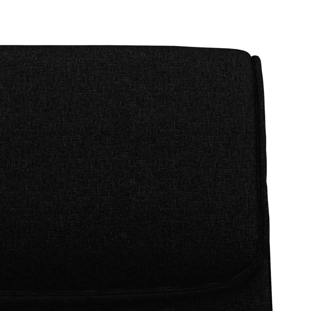 vidaXL Lavice černá 100 x 64 x 80 cm textil
